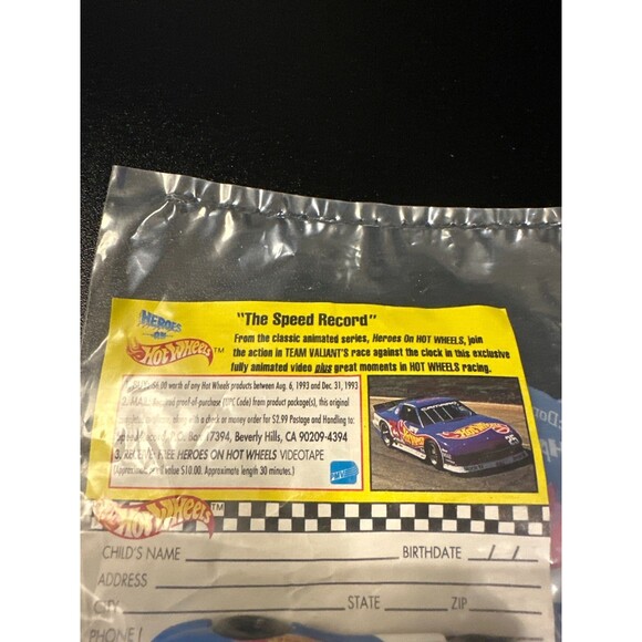 1993 McDonald’s Hot Wheels Camaro #1 Happy Meal Toy Sealed - Picture 7 of 10